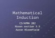17 Mathematical Induction