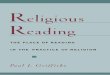 Religious Reading. the Place of Reading in the Practice of Religion
