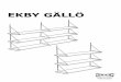 Ikea Ekby Gallo Wall Side Unit AA 478304 3 Pub