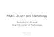 MMIC Design and Technology