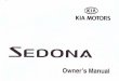 2002 Sedona Owners Manual En
