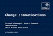Change Communications Workshop