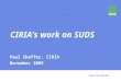 Ciria’s Work on Suds