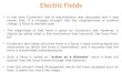 CH 17 Electric Fields and Dipoles