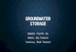 Control of Groundwater by Underground Dams