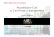 1500-1530 MRJ Mtce Cost View From Manufacturer