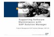 Supporting Software Maintenance With SAP Solution Manager
