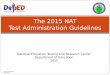 2015 NAT Test Admin Guide