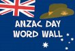 AnzacDay Word Wall