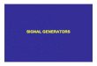 Signal Generators 1