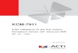 Acti KCM-7911 Hardware Manual