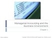 Chap 0011 - Managerial Accounting and the Business Environment