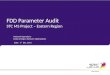 FDD Parameter Audit - 20131201