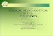 Medical Device Control in the Philippines