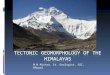 Tectonic Geomorphology Himalayas