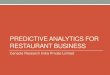 Restaurant Customer Order Prediction - By - Cenacle Research