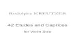 Kreutzer - 42 Etudes and Caprices for Violin Russian Ed