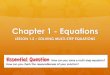 Lesson 1.2-Solving Multi-Step Equations