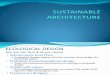 Sustainable Architecture Tematik