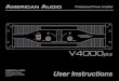 American Audio v4000 Plus User Guide
