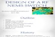 Design of a Rf Nems Switch