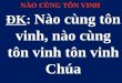 Nao Cung Ton Vinh