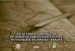 Atlas Para a Construção Do Desenvolvimento Sustentável No Município de Sarandi Paraná