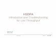 Ericsson HSDPA Introduction and Troubleshooting for Low Throughput