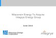 Integrys - Wisconsin Energy press briefing
