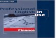 Cambridge - Professional English in Use - Finance (2006)