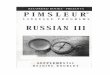 Pimsleur - Russian III - Reading Booklet