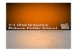 505 Evaluation Report: 1.1 iPad Initiative Project Document