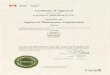 CanWest Aerospace AMO Certificate