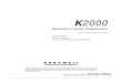 K2000 Keyboard Manual