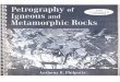 Petrography of Igneous Ans Metamorphic Rocks - By Anthony r. Philpotts