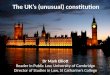 Cambridge Sixth Form Law Conference 2014: The UK's (unusual) constitution