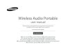 Wireless Audio Portable  user manual Samsung DA - F60