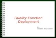 Quality Function Deployment (1)