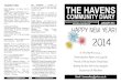 The Havens Community Diary January 2014