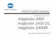 Konica Minolta MagiColor 2400w-2430-2450 Parts Guide