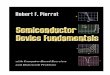 Semiconductor Device Fundamentals 2nd Edition by Robert F Pierret