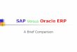 Comparison of Oracle ERP vs SAP