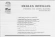 Règles Antilles - Parois de gros oeuvre parement - Edition 1996