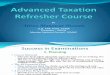 Advance Taxation Refresher Course