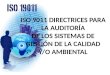 ISO 9011 DIRECTRICES PARA LA AUDITORÍA