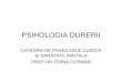 Psihologia Durerii Psihooncologie