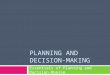 Part 2 -Planning & Decision Making
