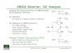 CMOS Inverter: DC Analysis
