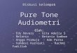 Pure Tone Audiometri