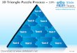 3 d pyramind triangle built out of puzzle pieces puzzle process 10 pieces powerpoint diagrams and powerpoint templates
